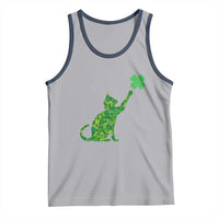 St Patricks Day Shamrock Cat Tank Top Saint Pattys Cats Lover