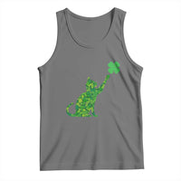 St Patricks Day Shamrock Cat Tank Top Saint Pattys Cats Lover