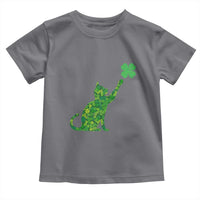 St Patricks Day Shamrock Cat Toddler T Shirt Saint Pattys Cats Lover