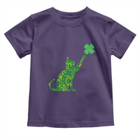 St Patricks Day Shamrock Cat Toddler T Shirt Saint Pattys Cats Lover