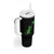 St Patricks Day Shamrock Cat Tumbler With Handle Saint Pattys Cats Lover