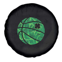 Lucky Shamrock Basketball Spare Tire Cover Clover Irish St Patrick's Day Sport Lover