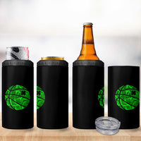 Lucky Shamrock Basketball 4 in 1 Can Cooler Tumbler Clover Irish St Patrick's Day Sport Lover