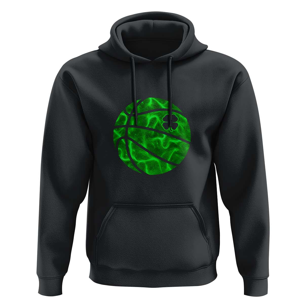 Lucky Shamrock Basketball Hoodie Clover Irish St Patrick's Day Sport Lover
