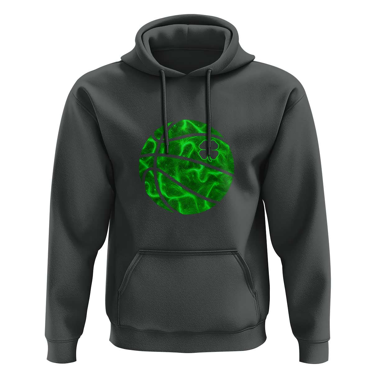 Lucky Shamrock Basketball Hoodie Clover Irish St Patrick's Day Sport Lover