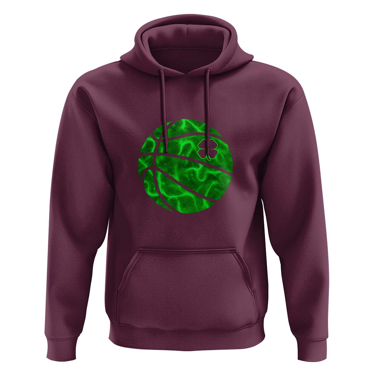 Lucky Shamrock Basketball Hoodie Clover Irish St Patrick's Day Sport Lover