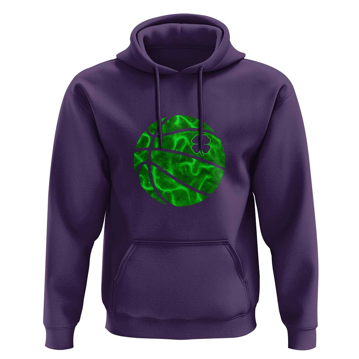Lucky Shamrock Basketball Hoodie Clover Irish St Patrick's Day Sport Lover