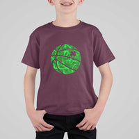 Lucky Shamrock Basketball T Shirt For Kid Clover Irish St Patrick's Day Sport Lover