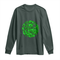 Lucky Shamrock Basketball Long Sleeve Shirt Clover Irish St Patrick's Day Sport Lover