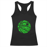 Lucky Shamrock Basketball Racerback Tank Top Clover Irish St Patrick's Day Sport Lover
