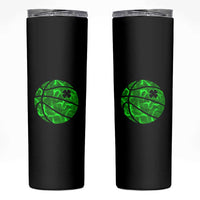 Lucky Shamrock Basketball Skinny Tumbler Clover Irish St Patrick's Day Sport Lover