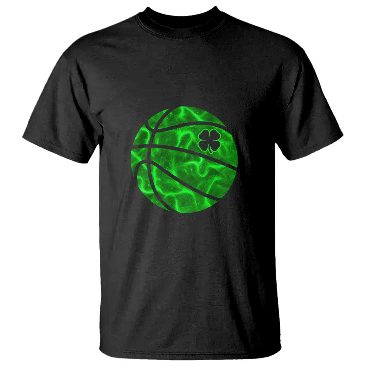 Lucky Shamrock Basketball T Shirt Clover Irish St Patrick's Day Sport Lover