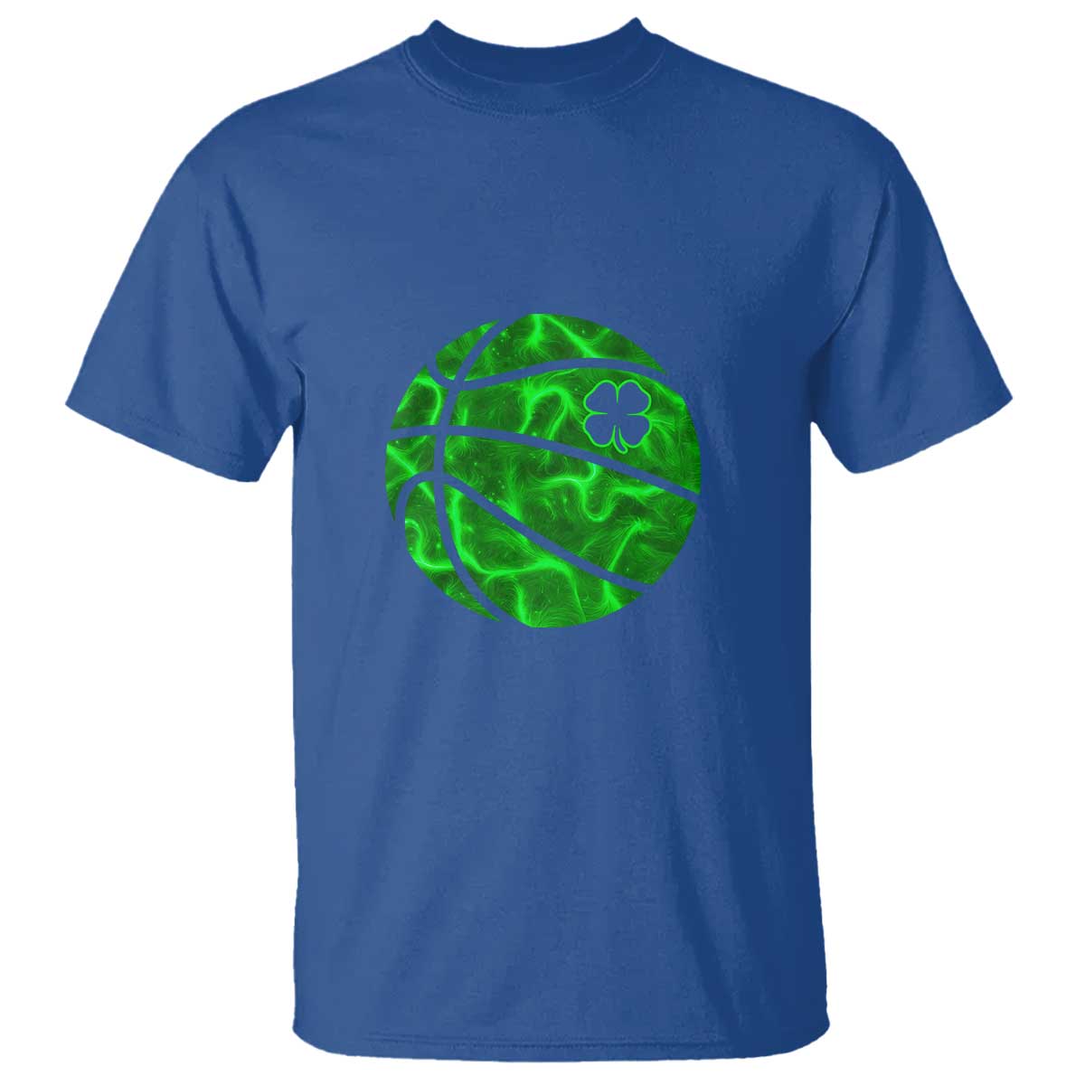 Lucky Shamrock Basketball T Shirt Clover Irish St Patrick's Day Sport Lover