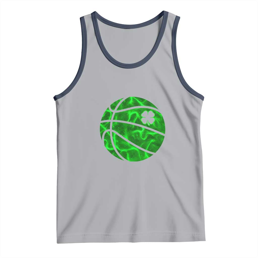 Lucky Shamrock Basketball Tank Top Clover Irish St Patrick's Day Sport Lover