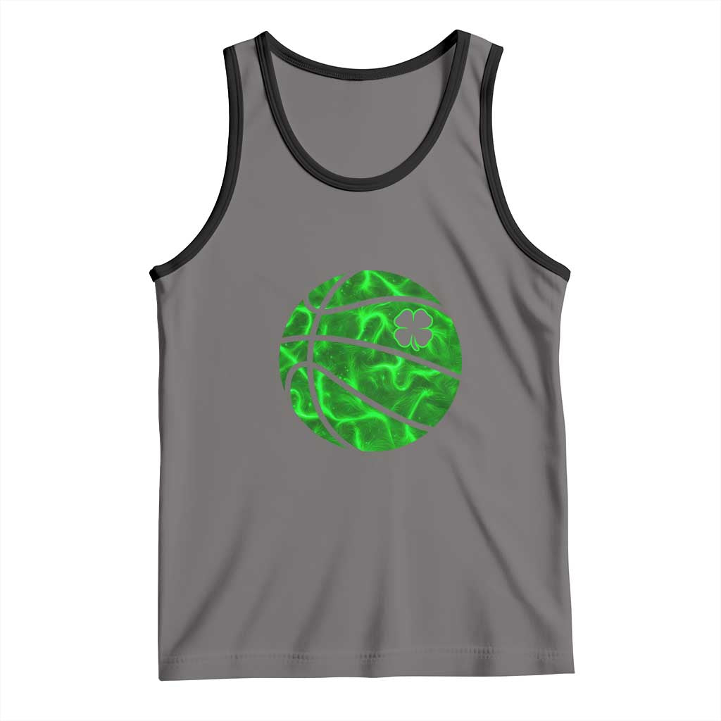 Lucky Shamrock Basketball Tank Top Clover Irish St Patrick's Day Sport Lover