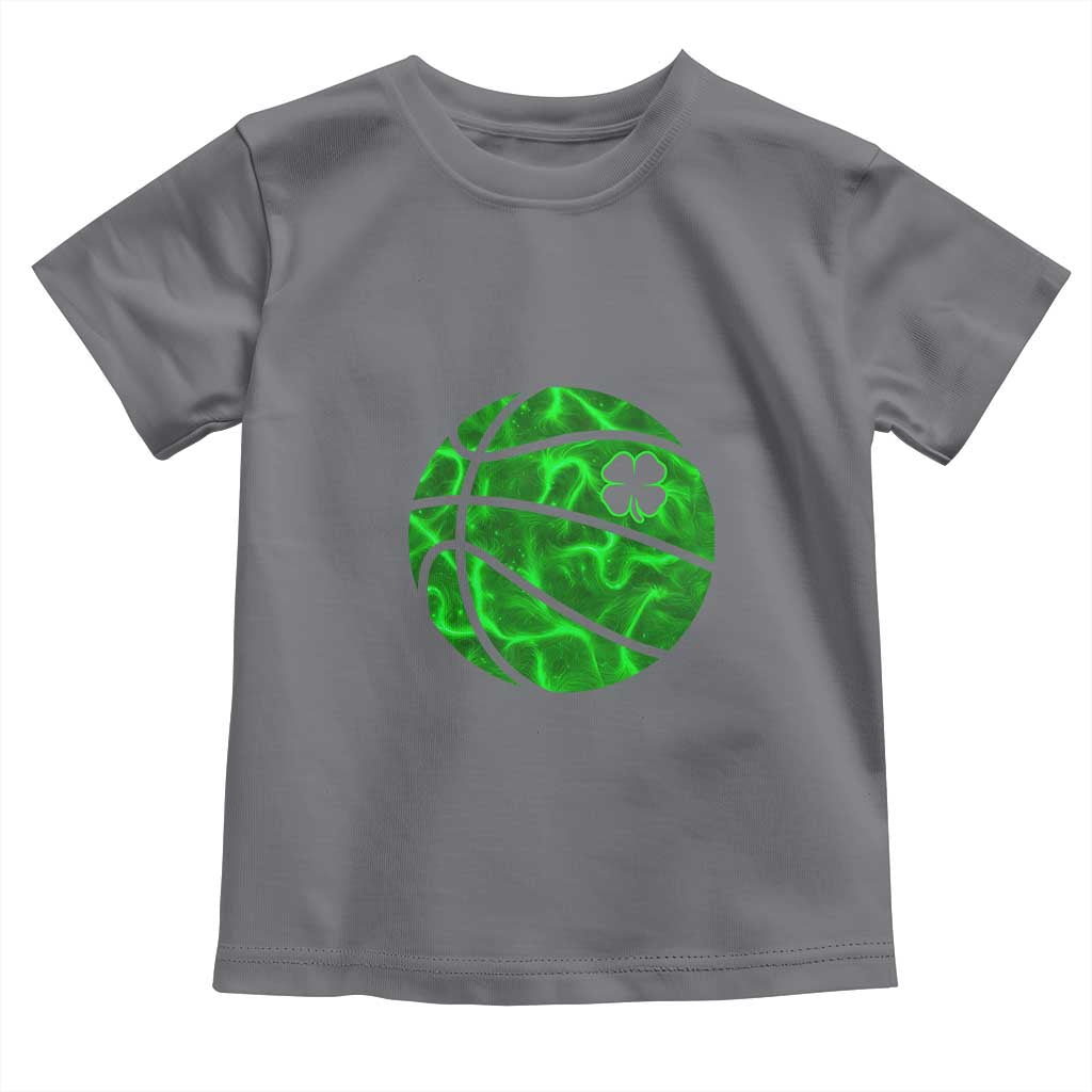 Lucky Shamrock Basketball Toddler T Shirt Clover Irish St Patrick's Day Sport Lover