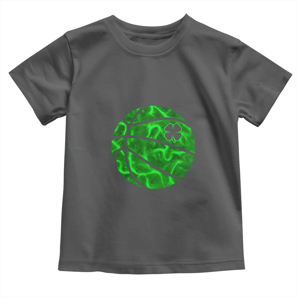 Lucky Shamrock Basketball Toddler T Shirt Clover Irish St Patrick's Day Sport Lover