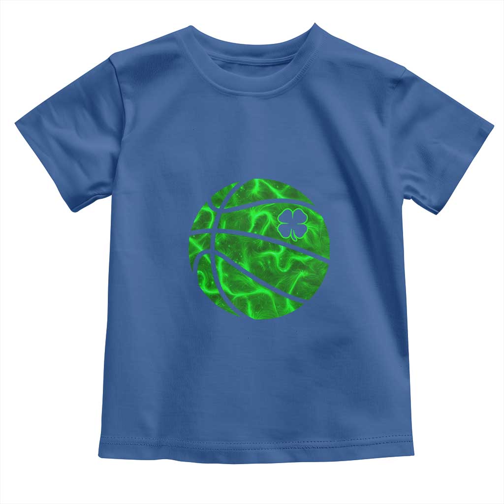Lucky Shamrock Basketball Toddler T Shirt Clover Irish St Patrick's Day Sport Lover