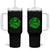 Lucky Shamrock Basketball Tumbler With Handle Clover Irish St Patrick's Day Sport Lover
