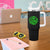 Lucky Shamrock Basketball Tumbler With Handle Clover Irish St Patrick's Day Sport Lover