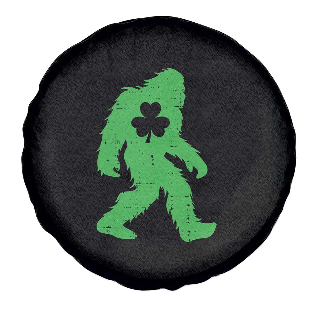 St Patricks Day Bigfoot Spare Tire Cover Sasquatch Lucky Shamrock