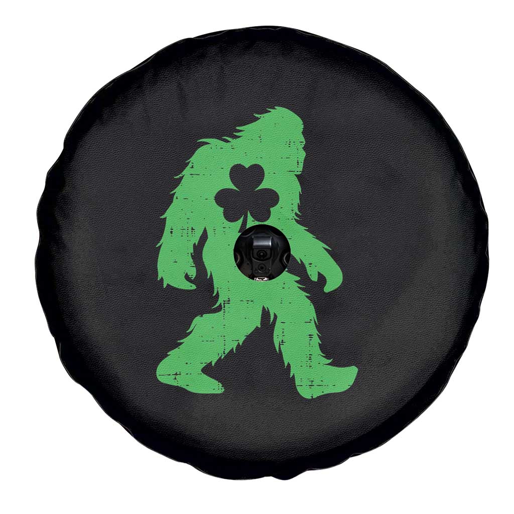 St Patricks Day Bigfoot Spare Tire Cover Sasquatch Lucky Shamrock