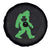 St Patricks Day Bigfoot Spare Tire Cover Sasquatch Lucky Shamrock