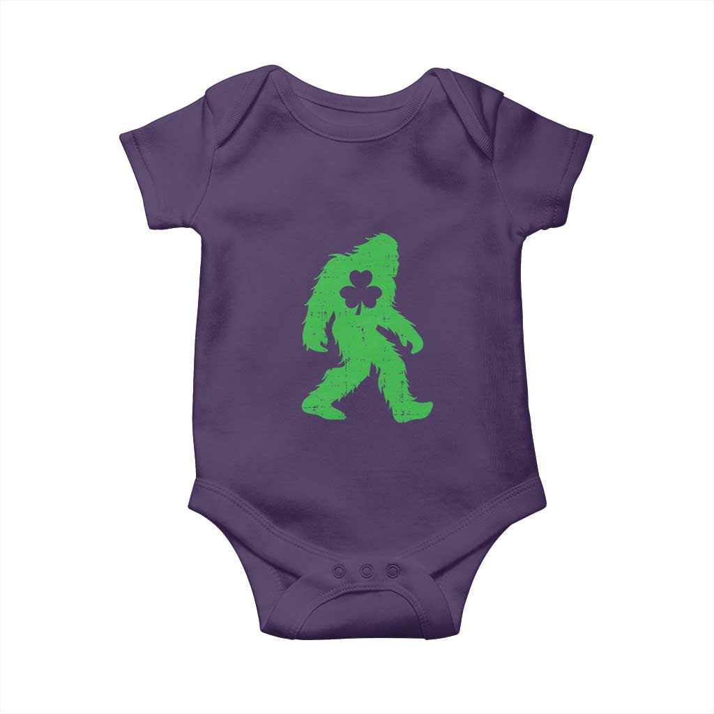 St Patricks Day Bigfoot Baby Onesie Sasquatch Lucky Shamrock