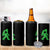 St Patricks Day Bigfoot 4 in 1 Can Cooler Tumbler Sasquatch Lucky Shamrock