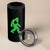St Patricks Day Bigfoot 4 in 1 Can Cooler Tumbler Sasquatch Lucky Shamrock