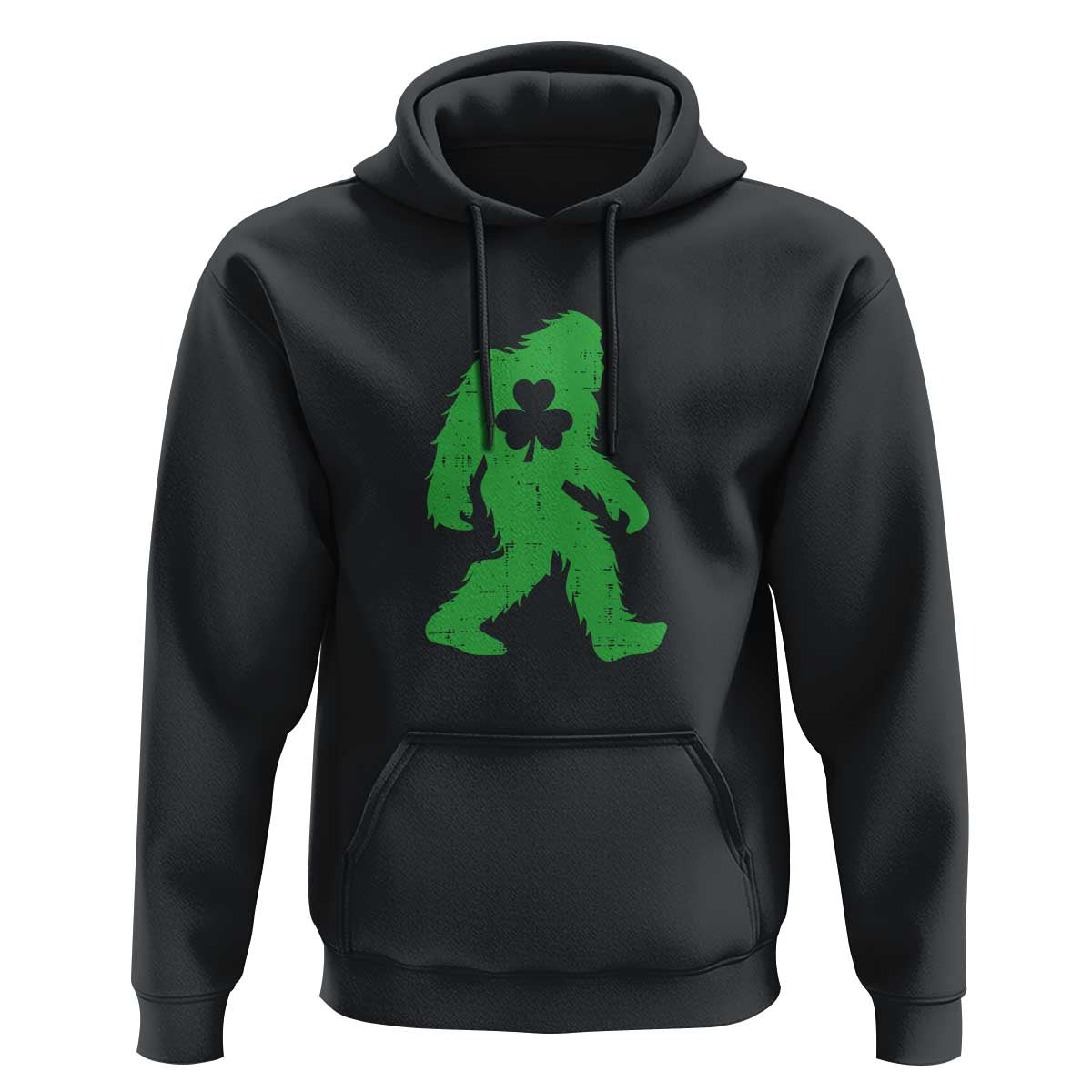 St Patricks Day Bigfoot Hoodie Sasquatch Lucky Shamrock