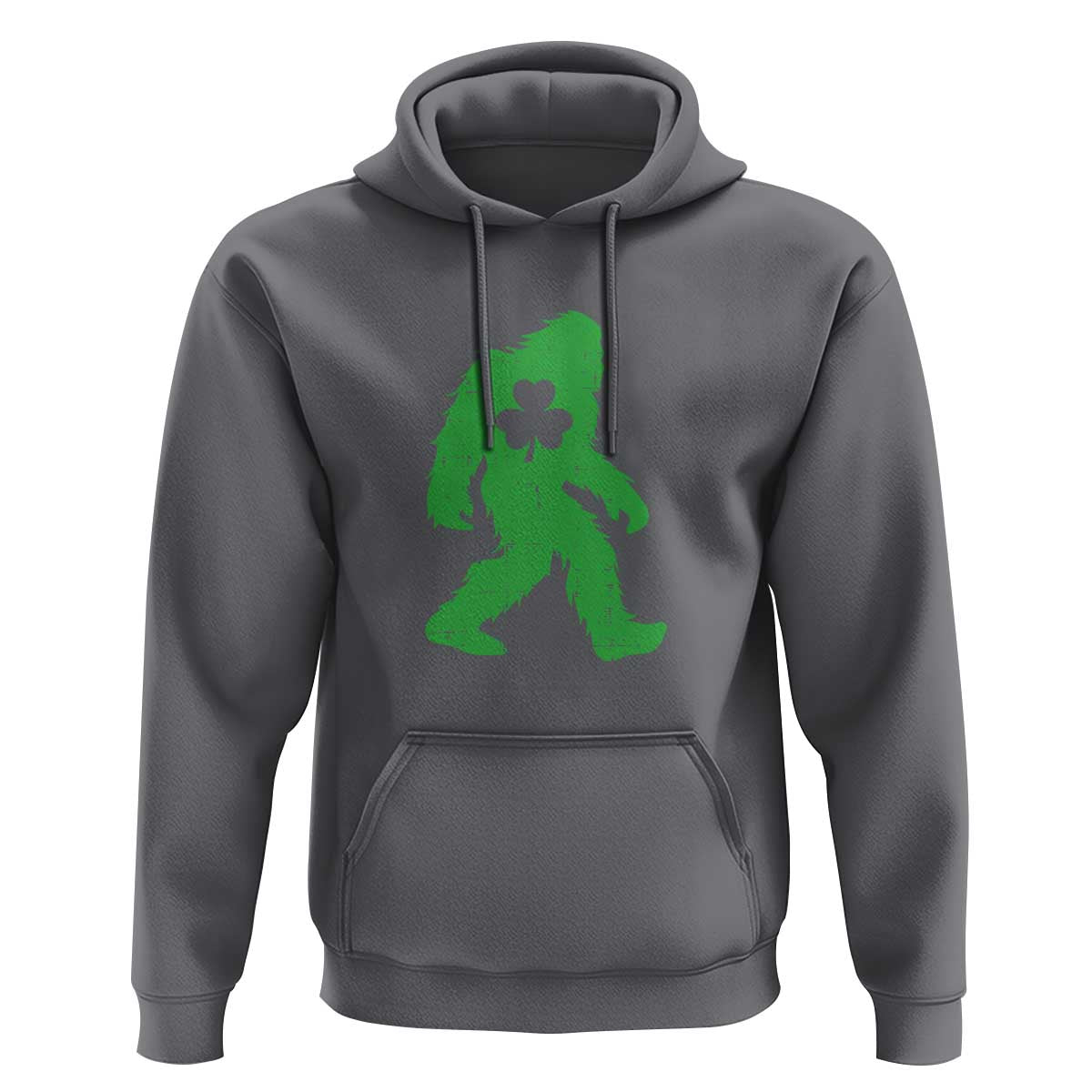St Patricks Day Bigfoot Hoodie Sasquatch Lucky Shamrock