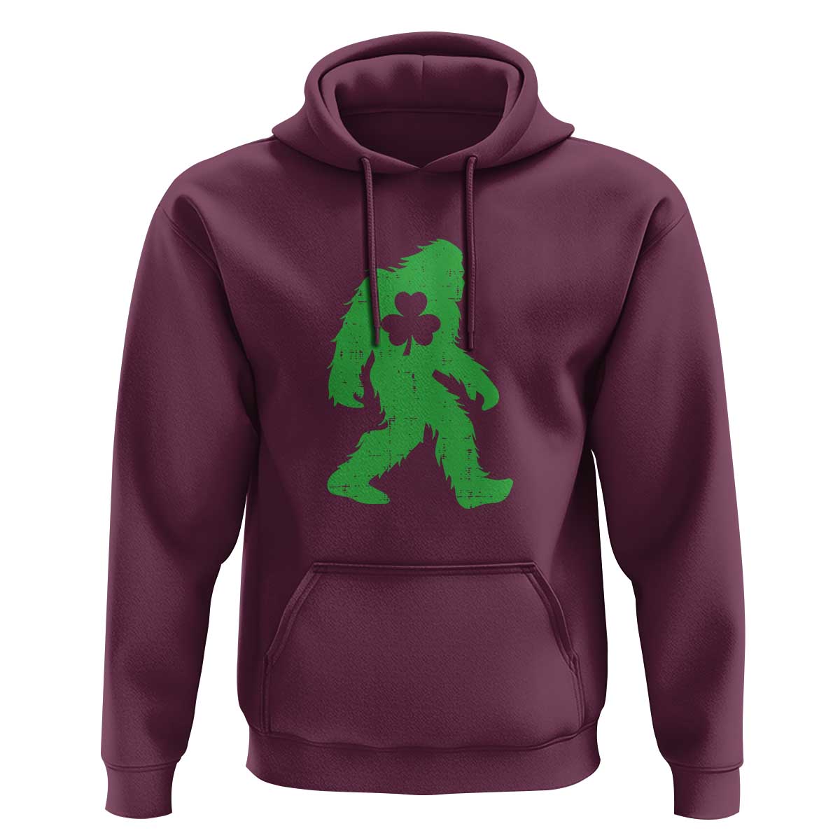 St Patricks Day Bigfoot Hoodie Sasquatch Lucky Shamrock