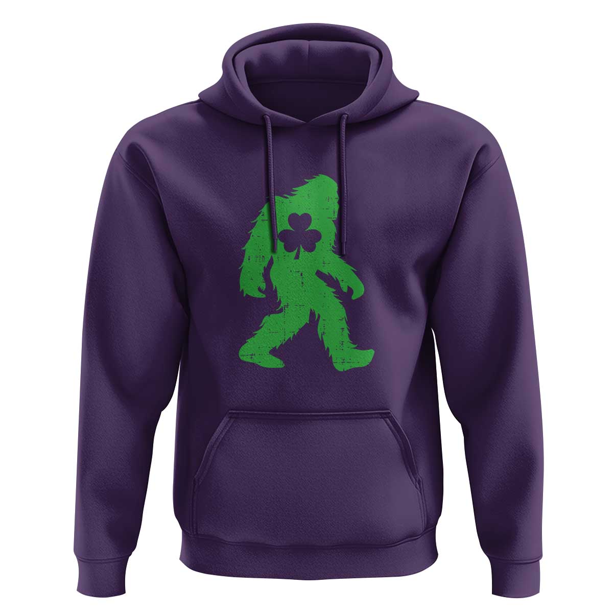 St Patricks Day Bigfoot Hoodie Sasquatch Lucky Shamrock