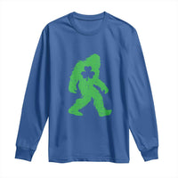 St Patricks Day Bigfoot Long Sleeve Shirt Sasquatch Lucky Shamrock