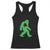 St Patricks Day Bigfoot Racerback Tank Top Sasquatch Lucky Shamrock