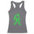 St Patricks Day Bigfoot Racerback Tank Top Sasquatch Lucky Shamrock