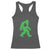 St Patricks Day Bigfoot Racerback Tank Top Sasquatch Lucky Shamrock