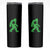 St Patricks Day Bigfoot Skinny Tumbler Sasquatch Lucky Shamrock