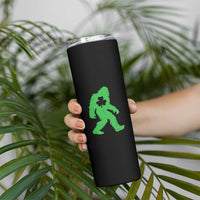 St Patricks Day Bigfoot Skinny Tumbler Sasquatch Lucky Shamrock