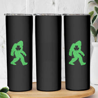 St Patricks Day Bigfoot Skinny Tumbler Sasquatch Lucky Shamrock