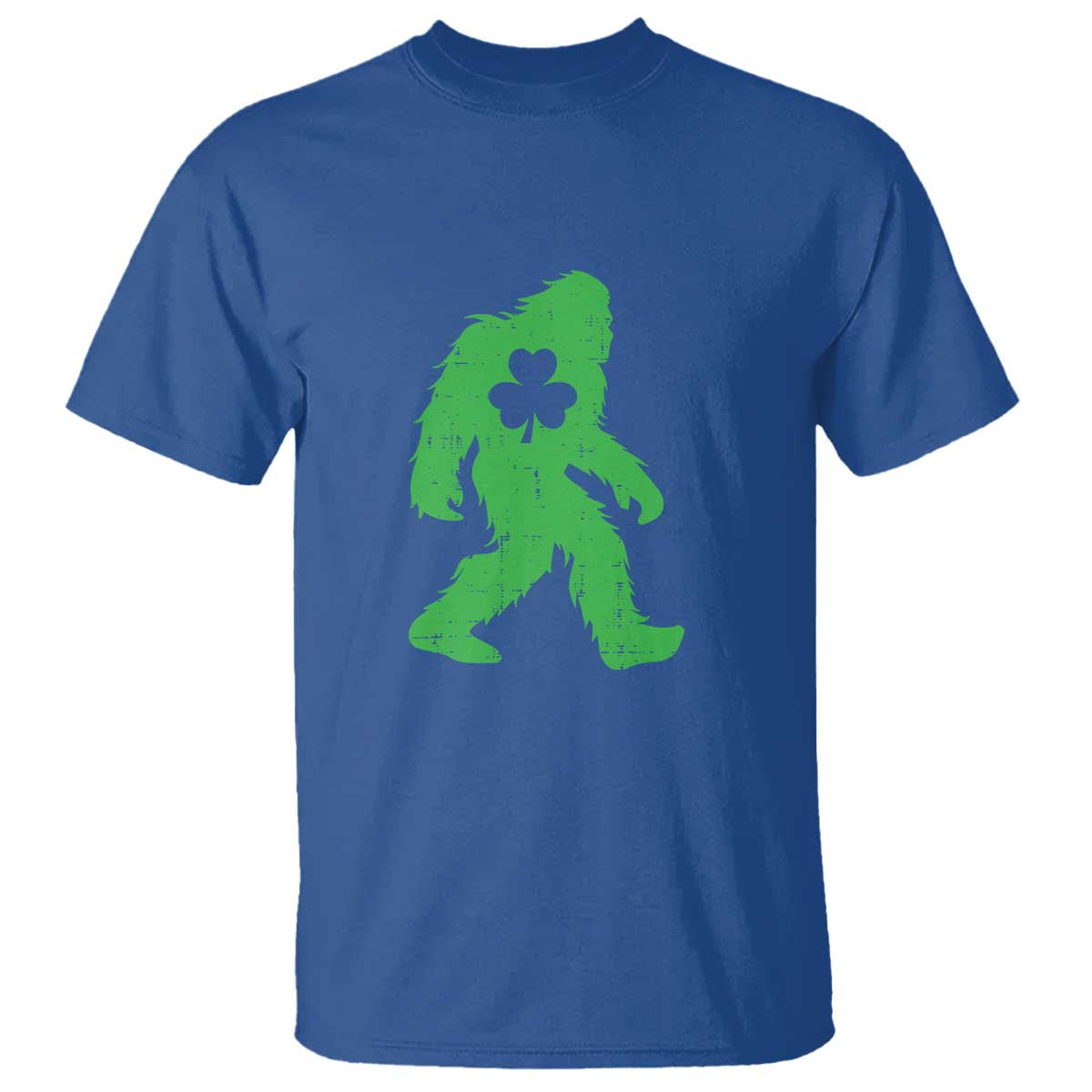 St Patricks Day Bigfoot T Shirt Sasquatch Lucky Shamrock