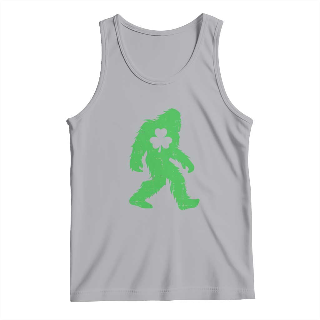 St Patricks Day Bigfoot Tank Top Sasquatch Lucky Shamrock