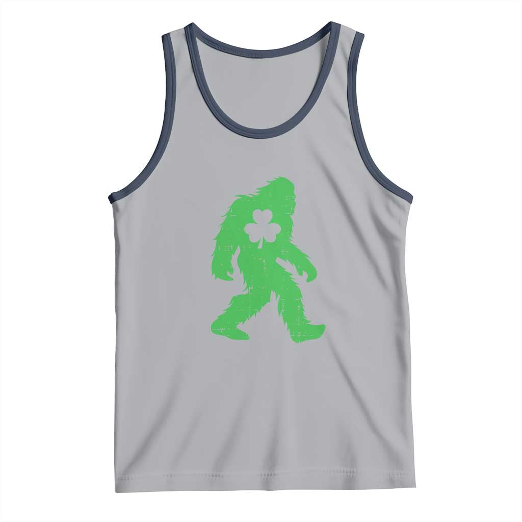 St Patricks Day Bigfoot Tank Top Sasquatch Lucky Shamrock