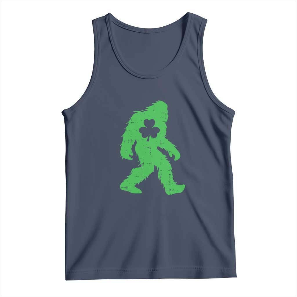 St Patricks Day Bigfoot Tank Top Sasquatch Lucky Shamrock