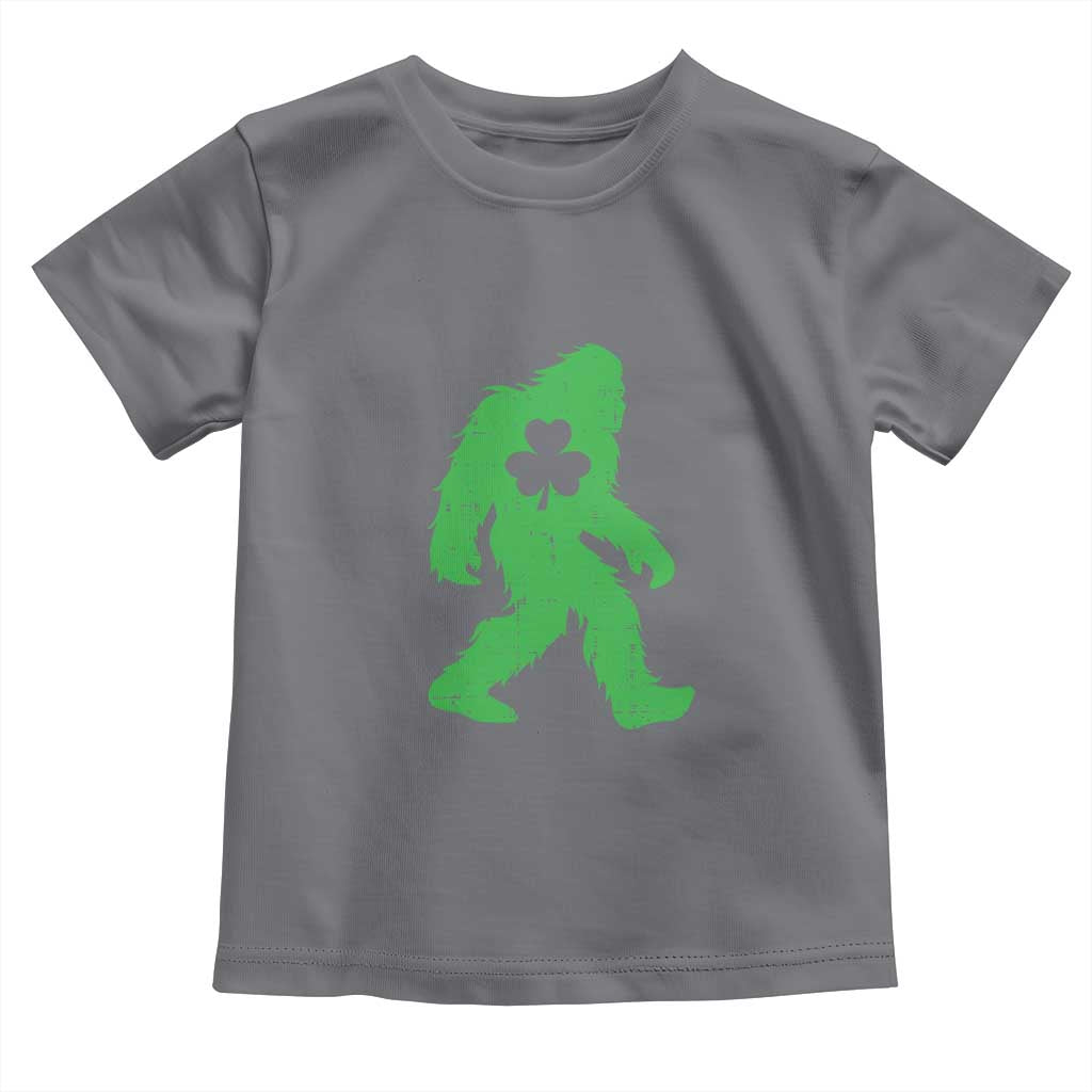 St Patricks Day Bigfoot Toddler T Shirt Sasquatch Lucky Shamrock