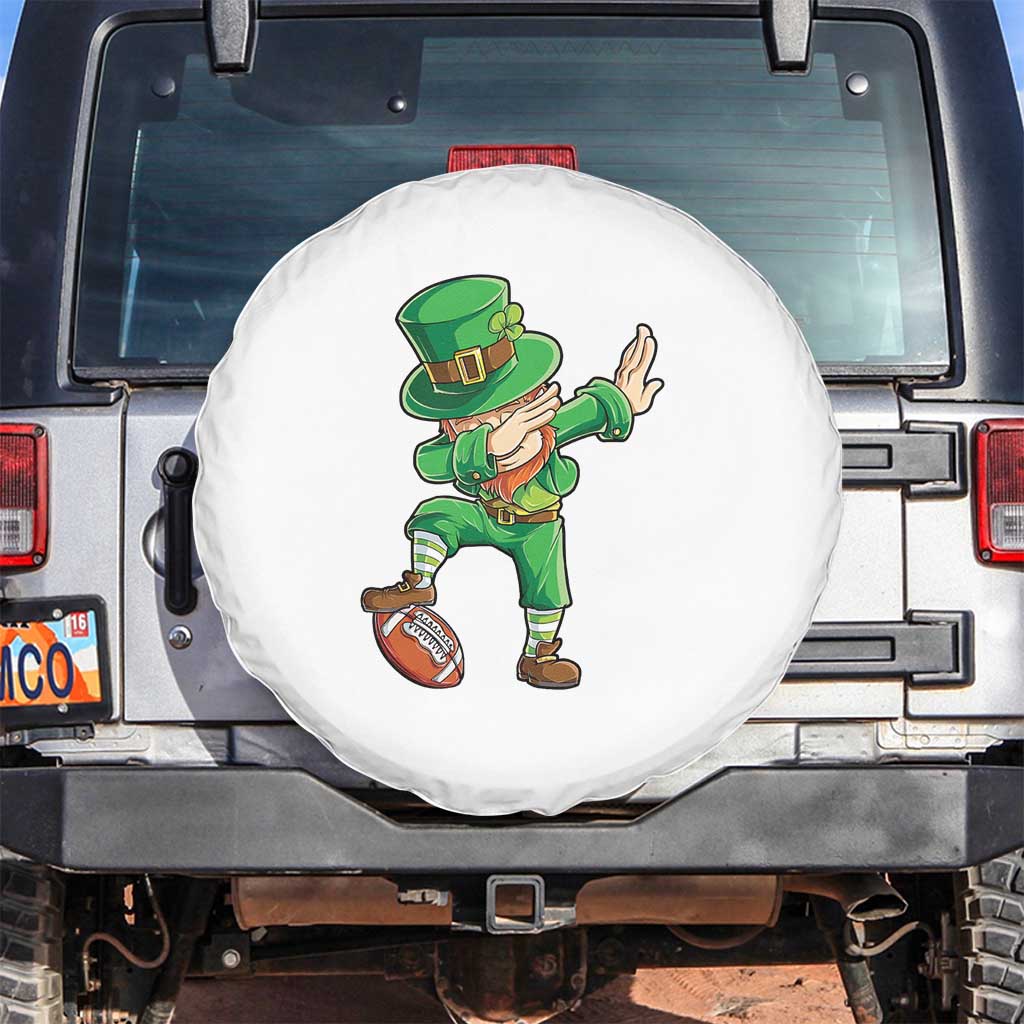 Dabbing Leprechaun Football Spare Tire Cover St Patricks Day Sports Lover