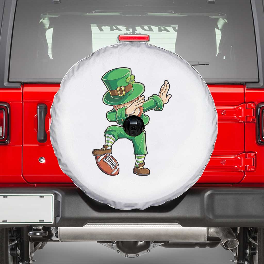 Dabbing Leprechaun Football Spare Tire Cover St Patricks Day Sports Lover