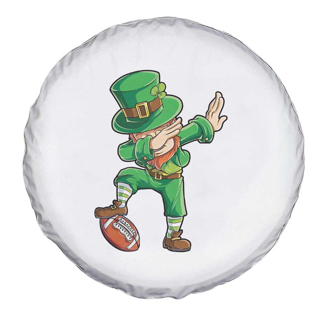 Dabbing Leprechaun Football Spare Tire Cover St Patricks Day Sports Lover