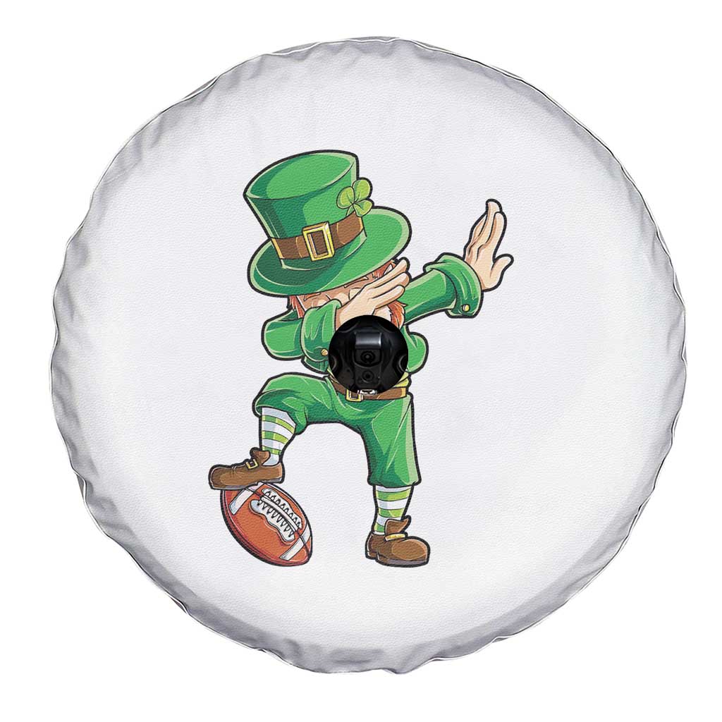 Dabbing Leprechaun Football Spare Tire Cover St Patricks Day Sports Lover